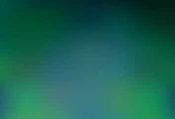 Dark Blue, Green vector abstract blurred pattern.