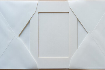 envelopes and retro paper card frame background
