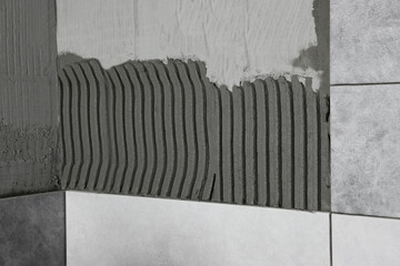 Plaster cement texture surface, Building and construction process