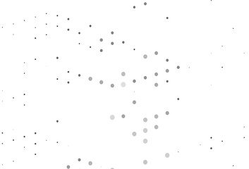 Light Silver, Gray vector pattern with spheres.