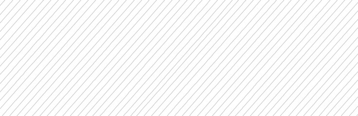 Diagonal lines pattern on white background. Straight lines pattern for backdrop and wallpaper template. Realistic lines with repeat stripes texture. Simple geometric background, vector illustration
