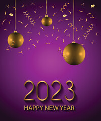 2023 Happy New Year background.