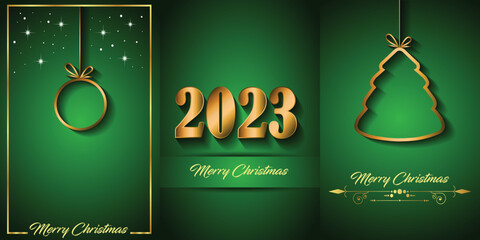 2023 Merry Christmas background for your seasonal invitations, festival posters, greetings cards. 