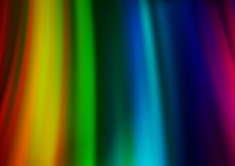 Light Multicolor, Rainbow vector template with abstract lines.