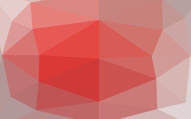 Light Red vector triangle mosaic texture.