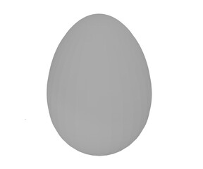3d rendering realistic ostrich egg