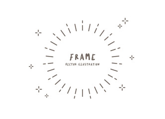 シンプル キラキラ フレーム 見出し