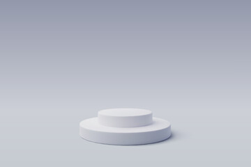 3d Podium shape for placing the product.