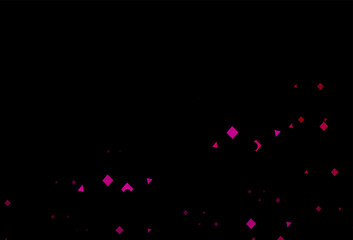Fototapeta na wymiar Dark purple, pink vector pattern in polygonal style with circles.
