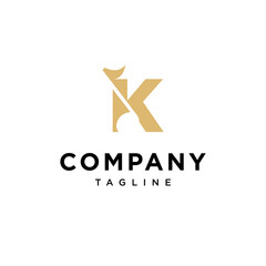 Obraz premium K Letter Music Note Vector logo icon vector Template 