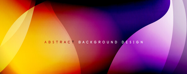 Trendy simple fluid color gradient abstract background with dynamic wave line effect. Vector Illustration For Wallpaper, Banner, Background, Card, Book Illustration, landing page