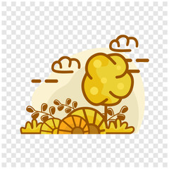 flat autumn illustration nature