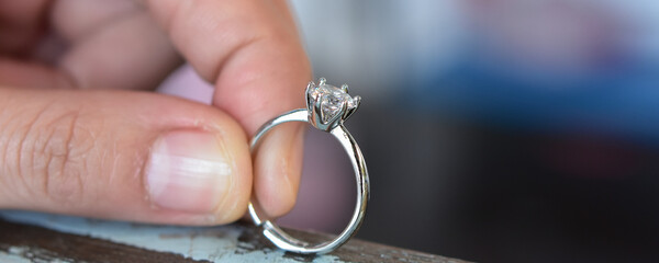 ring; metal; white; silver; wedding; 