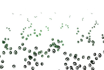 Light Green vector layout with circle shapes.