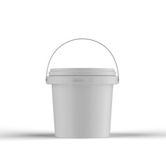 Ice Cream Bucket 3D Rendering
