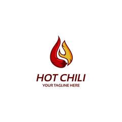 Chili and fire logo - vector illustration, Chili and fire logo emblem design. Suitable for your design need, logo, illustration, animation, etc.