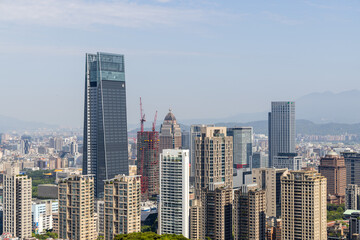 Fototapeta na wymiar Taipei city downtown skyline