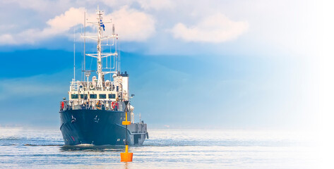 Naval military exercises in the Pacific ocean