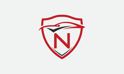 Automotive car logo design vector and shield sign with car auto service symbol shield car monogram and Automotive car icon