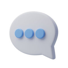 3D speech bubble. talking box, chatting box, message dialog balloon