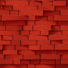 Obraz premium red brick wall background