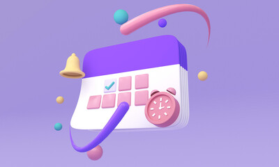 3d alarm clock with investing money to grow in time concept business investments earnings