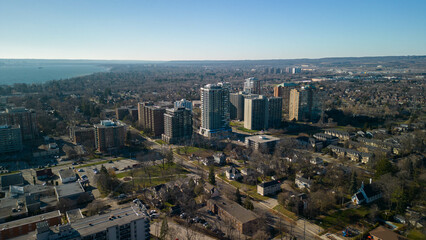 Naklejka na ściany i meble Aerial view of Burlington Ontario 