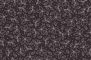 Abstract foliage texture background with seamless pattern and vector illustration.
