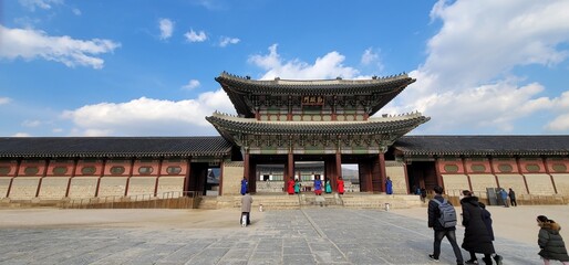 Gyeongbokgung Palace and the Clear Sky