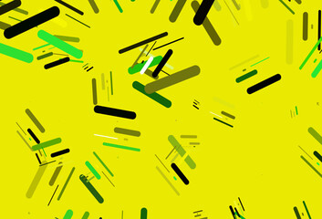 Light Green, Yellow vector template with repeated sticks.