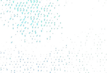 Light blue, green vector template with man, woman symbols.