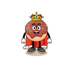 Mascot Illustration of donuts king