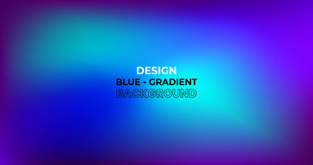 Blue Color Gradient Background. Soft Abstract Art.