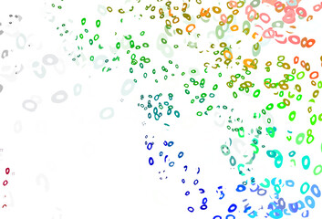 Light Multicolor, Rainbow vector texture with disks.