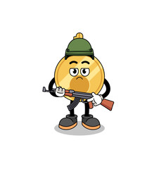 Cartoon of key soldier