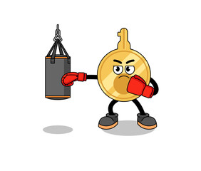 Illustration of key boxer