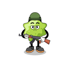 Cartoon of splat soldier
