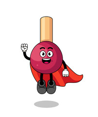 matches cartoon with flying superhero