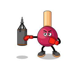 Illustration of matches boxer