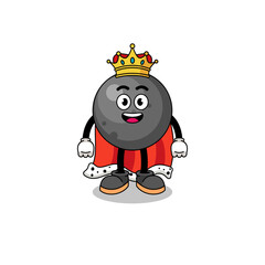 Mascot Illustration of cannon ball king