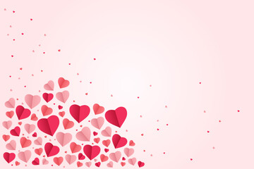 Heart background vector