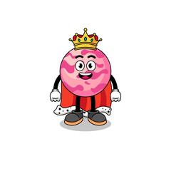 Mascot Illustration of ice cream scoop king