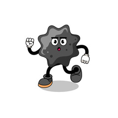 running ink mascot illustration
