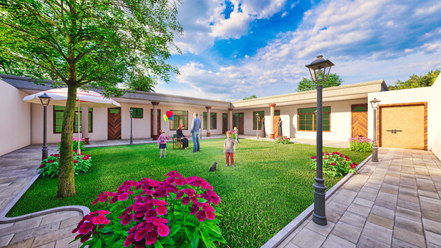 House with open Veranda
House in the Park
Green House