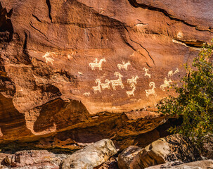 Ute Indian Petroglyphs Delicate Arch Arches National Park Moab Utah