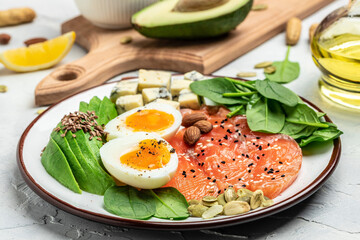 Set low carbs products with high protein and good fat source. Healthy fats, clean eating for weight...
