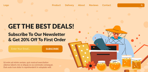 Get best deals, subscribe to newsletter website