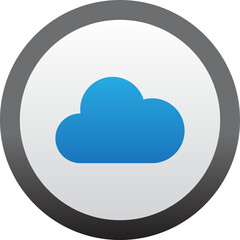 modern cloud button