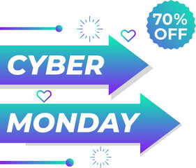 cyber monday sale design element