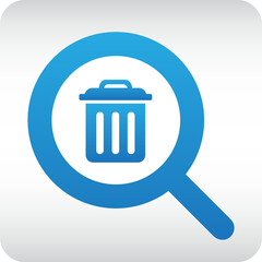 delete search gradient icon